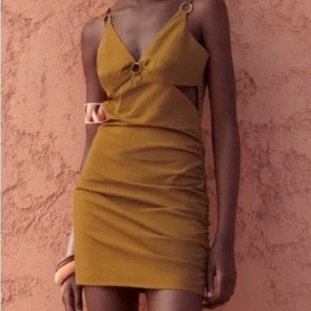 Zara Cut Out Mini Dress Size XS BNWT